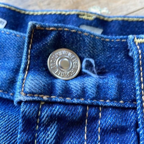 7 FOR ALL MANKIND WOMENS DARK DENIM JEAN SHORTS SIZE 25 LIKE NEW - Picture 7 of 11